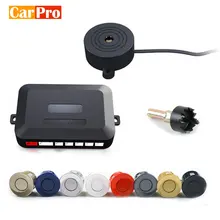 CarPro – Kit universel de capteurs de stationnement de voiture, 12V, 22mm, 4 capteurs, Buzzer, sauvegarde arrière, Radar, système d'alerte sonore
