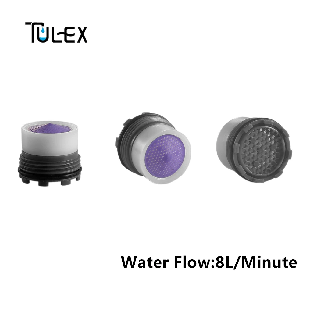 TULEX аэратор для смесителя скрытый сердечник 16,5 мм 6-8L фильтр с носиком Bubbler с набором инструментов для самостоятельной установки для ванной комнаты кран для кухни