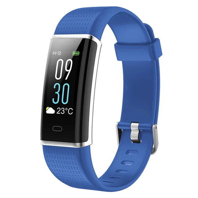 Blue ID130C Bluetooth Смарт-браслет несколько видов спорта фитнес-браслет трекер пульсометр Удаленная камера gps умные браслеты - Цвет: Blue