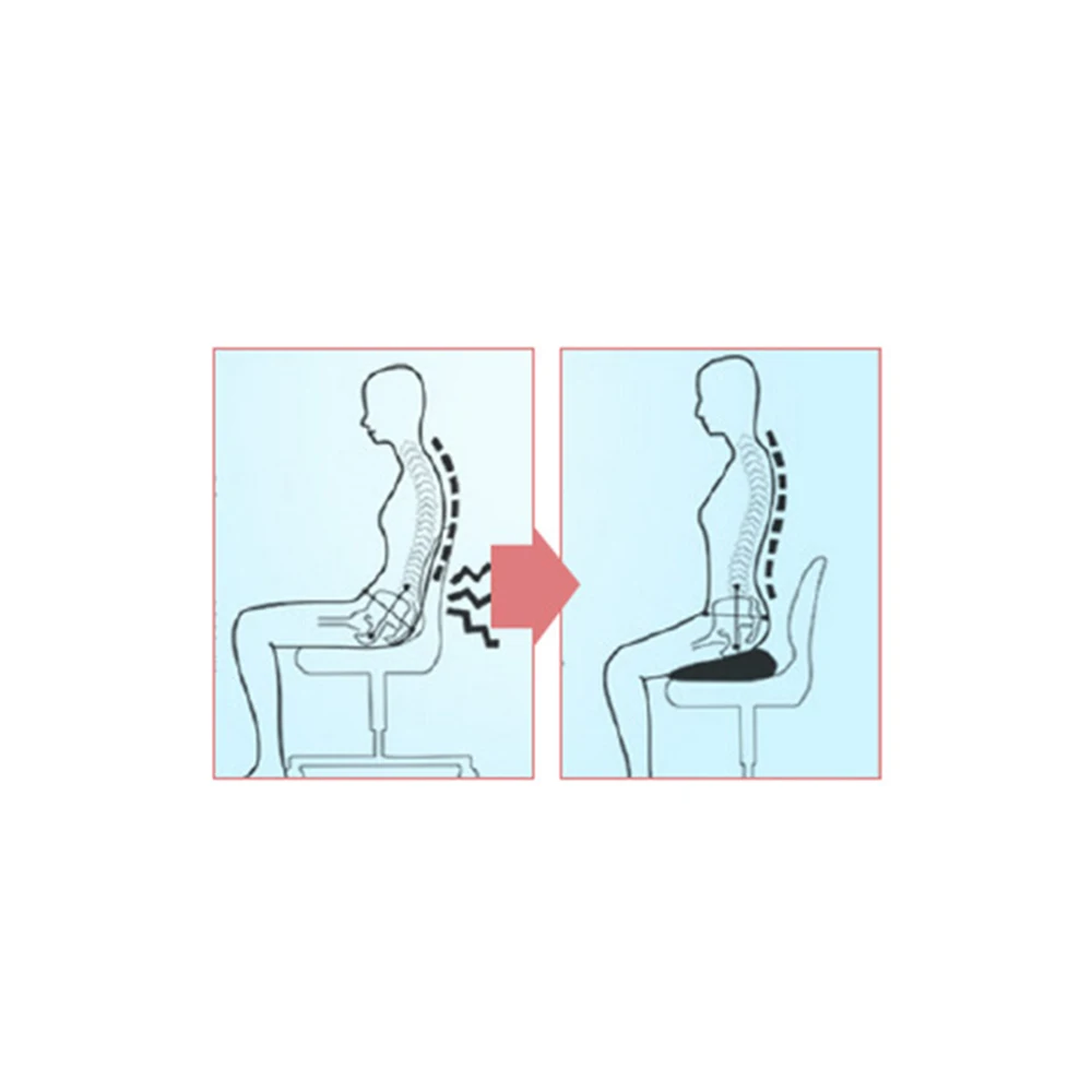 Dual Comfort Cushion Plush Soft Adult Office Home Chair Seat Mat Breathable Foldable Sitting Position Posturing Seat Pillow