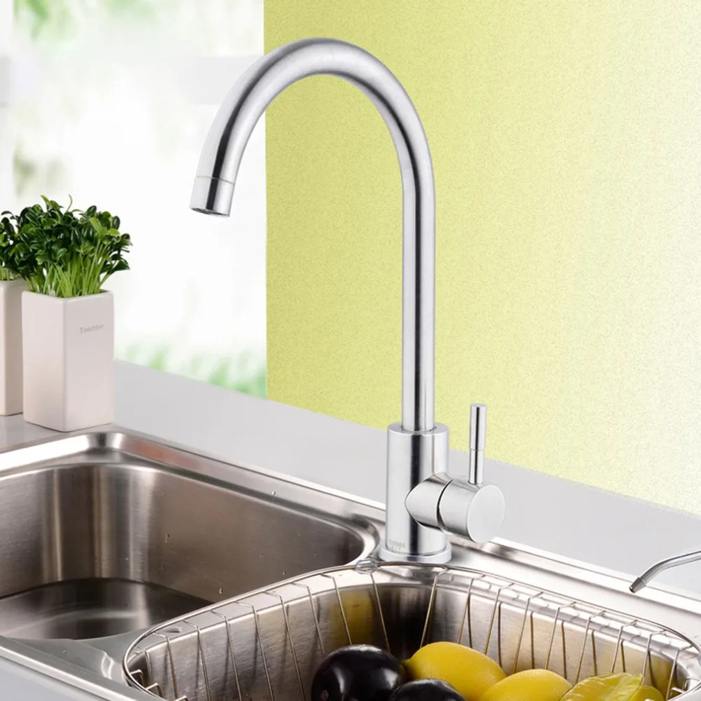 Stainless Steel Kitchen Instant Heating Faucet Rotatable Hot Cold Dual-use Fast Heating Tap Shower Valve