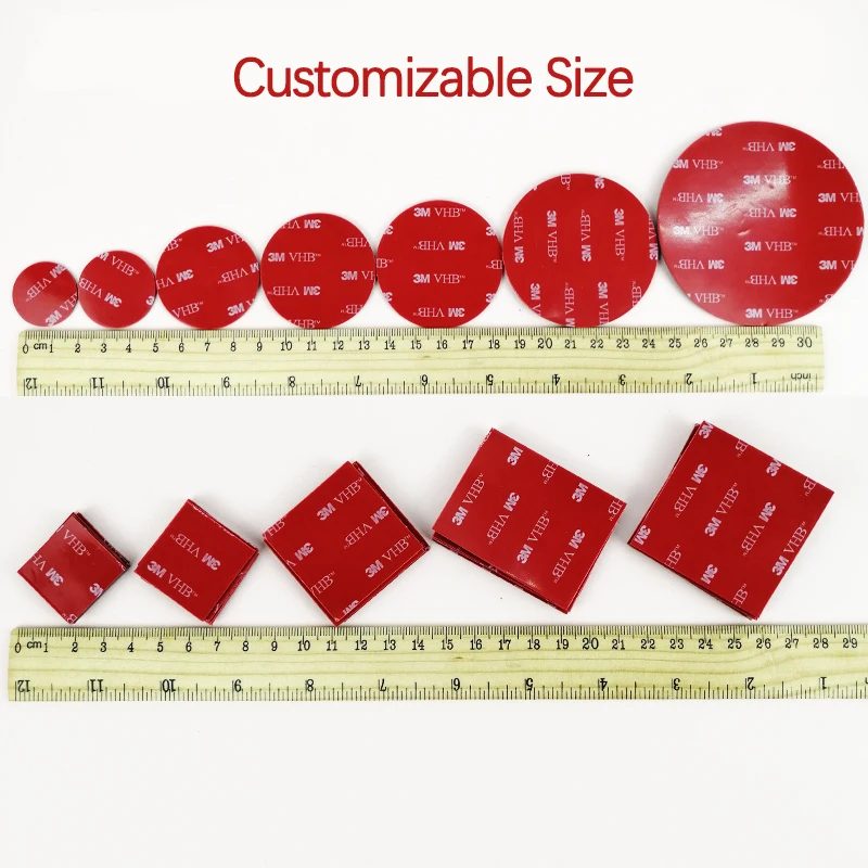3M Transparent Acrylic Double-Sided Adhesive Tape Strong Adhesive Patch Waterproof No Trace High Temperature Resistance For Car