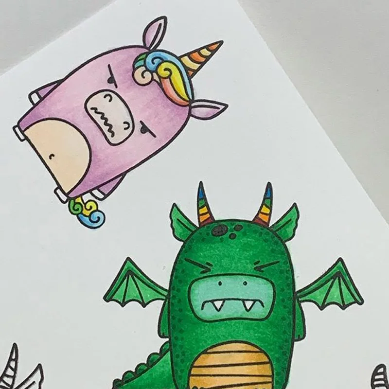 Cute Animals Halloween Unicorn Lion,Cow Transparent Stamp Clear Stamps for DIY Scrapbooking Craft Card NEW