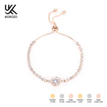 Европа и США простой, маленький, модный браслет из розового золота с цирконом, браслет викинга