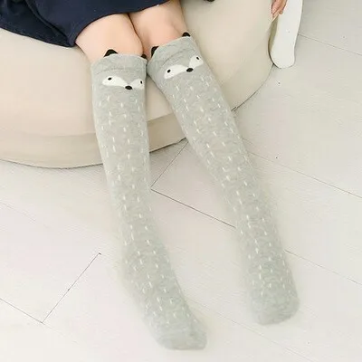 Гольфы для девочек хлопковые мягкие детские высокие носки для танцев с изображением Льва, 34 дизайна Дышащие носки для девочек - Цвет: Style A --9