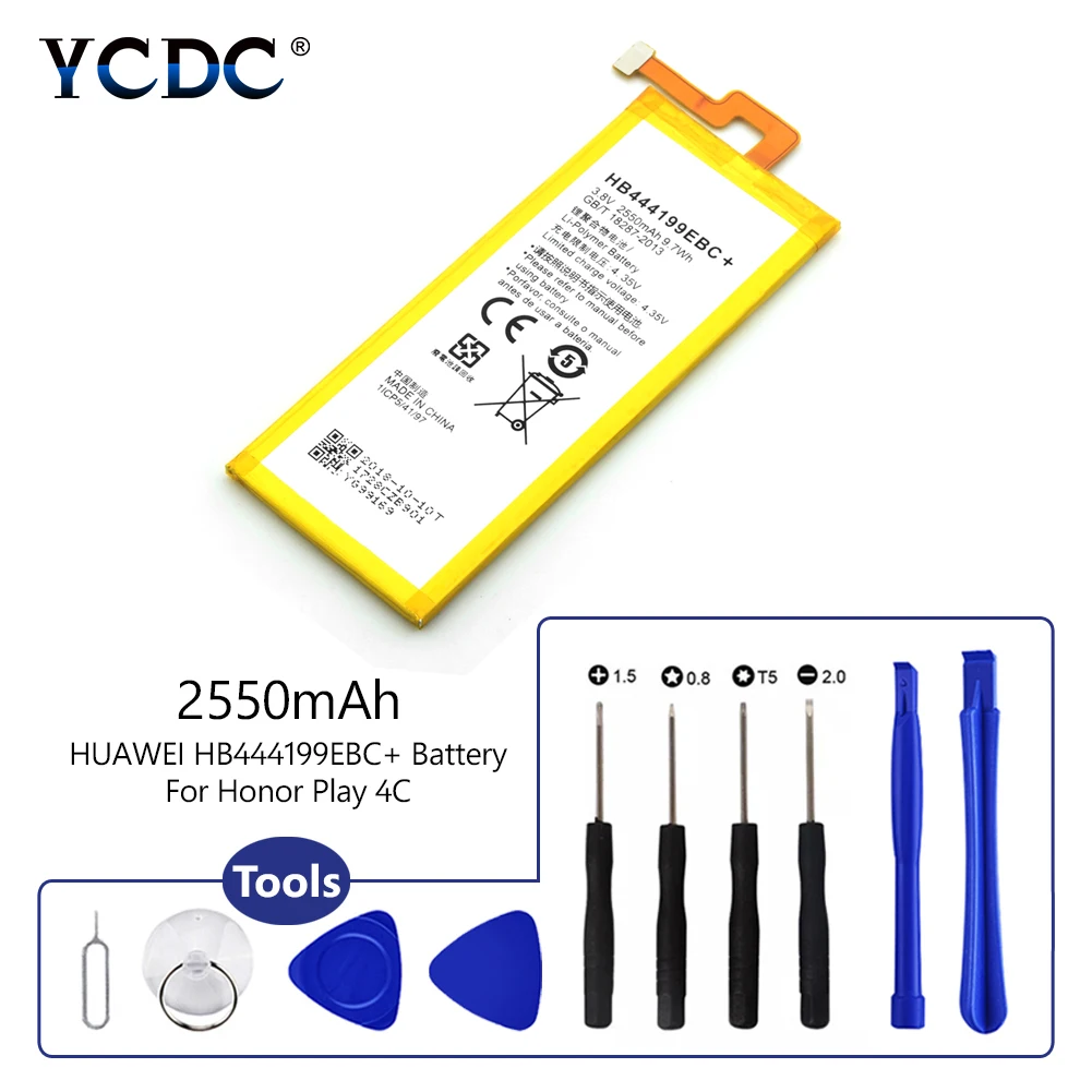 Battery HB444199EBC+ For Huawei Honor 4C C8818 CHM-UL00 CL00+Maintenance Tools Honor 4C U01 CHM- CL00 CHM-TL00H C8818 CHM