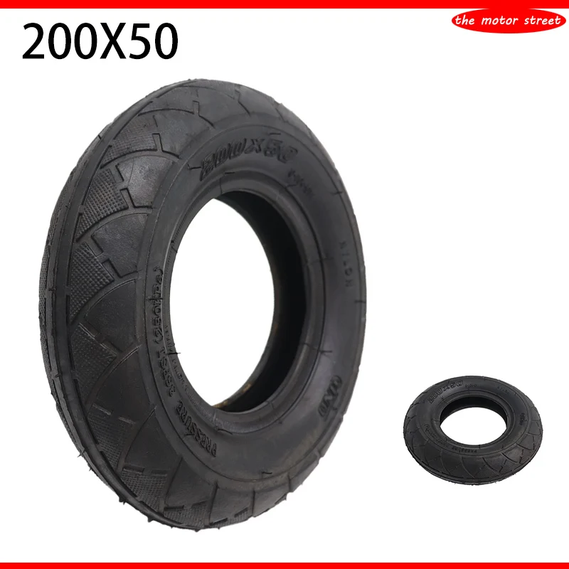 

8 inch 8x2 200x50 Outer Tire Pneumatic Wheel Off-Road Tyre for Electric Scooter Gas Mountain