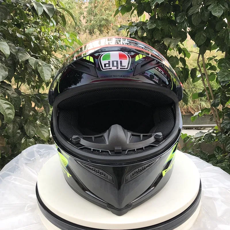 Casco de motocicleta marca DGL casco оригинальные флуоресцентные линзы carreras casco de cara completa hombres motoci