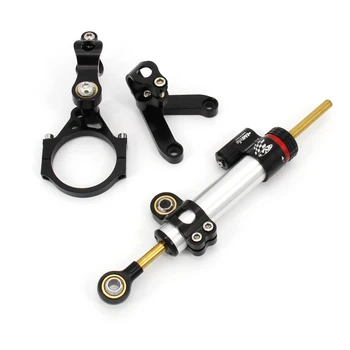 

CNC Aluminum Adjustable Motorcycles Steering Stabilize Damper Bracket Mount Kit For DUCATI 848 2008-2010