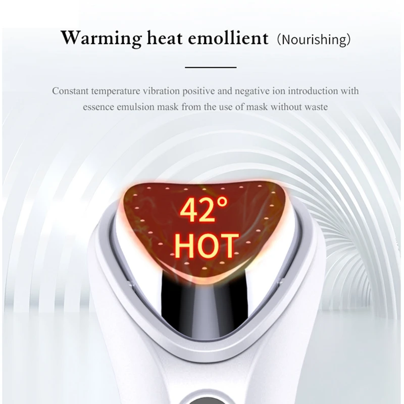 Electric Ultrasonic Facial Beauty Device Ionic Face Cleaner Anti Wrinkle Removal Skin Care Device Face Lift Tighten Beauty Tool
