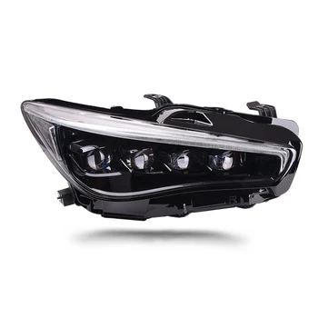 

Car accessories Head Lamp for Infiniti Q50L Headlights Assembly All LED Matix Crystal Headlight DRL Day Running Light Lens