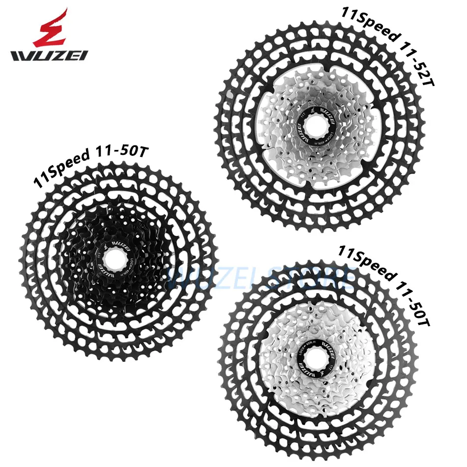 Baratos WUZEI 10 11 12 Velocidad 11 50T Cassette ultraligero rueda libre 46T 52T aleación de aluminio MTB bicicleta volante de bicicleta para Shimano GX