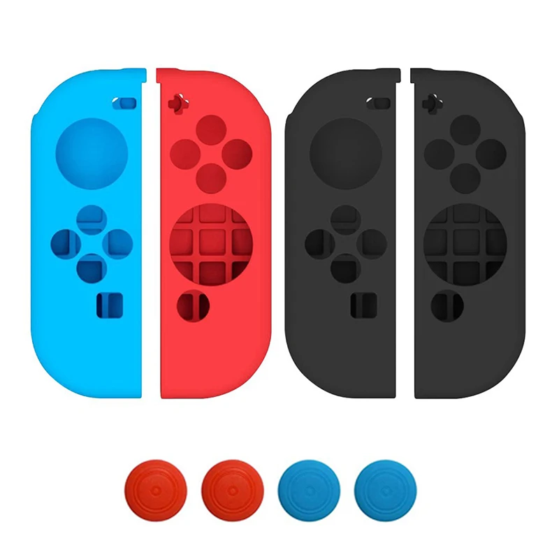 8 в 1 NS nyd Switch Joycon Cover Solft силиконовый чехол с колпачками для джойстика для nintendo Switch контроллер Grip Joy-con Cover