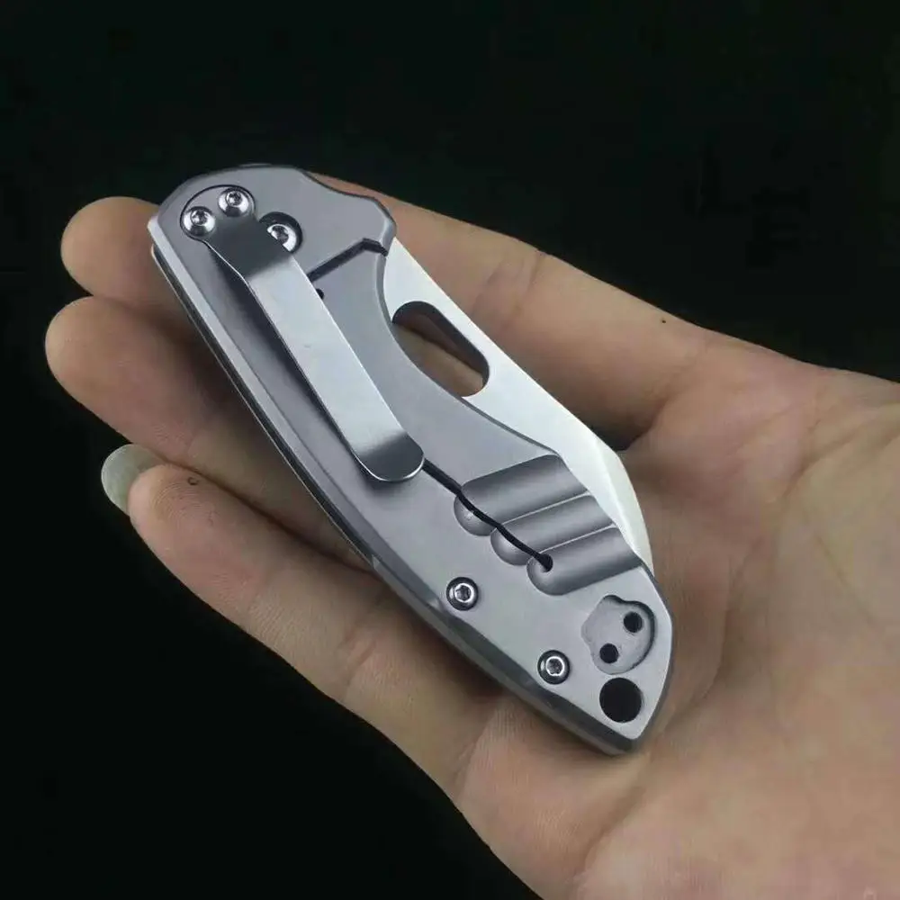 OEM Качество 5311 EDC Складной нож ручка из нержавеющей стали с 8cr13mov стальным лезвием Карманный Походный нож инструменты