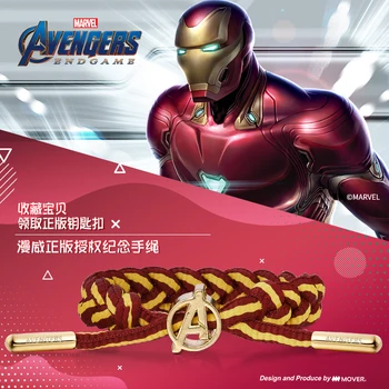 

Avenger Super Heroes Handrope Iron Man Captain America Black Panther Thanos Thor Loki Spiderman Bracelet