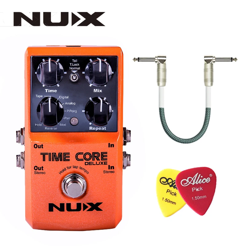 Педаль для гитары NUX Time Core Deluxe педаль с задержкой блокировка тона режим True Bypass