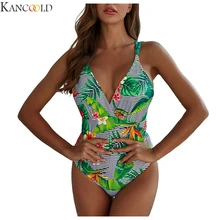 KANCOOLD, бикини, купальник для женщин, высокая талия, принт, треугольник, сексуальный бикини, летний пляжный купальник, женский купальник