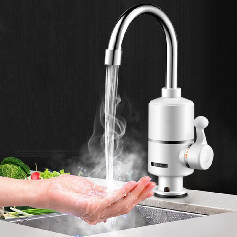 

3000w Electric Kitchen Water Heater Tap Instant Hot Cold Heating Water Faucet 3S Instantaneous Heater Faucet Tankless