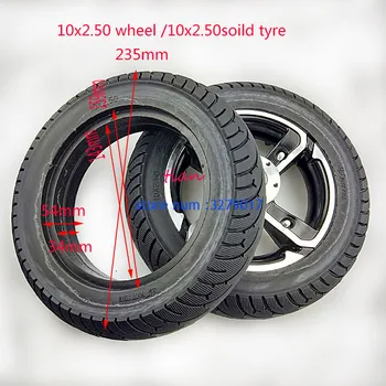 

Durable not broken 10 inch solid tyre 10x2.50 soild wheel 10X2.50 solid tire diy for 10x2/2.125 10x2.50wheel Electric scooter