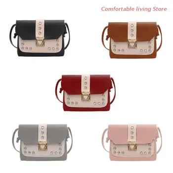 

Women Leather Rhinestone Shoulder Lady Crossbody Bag Tote Messenger Satchel