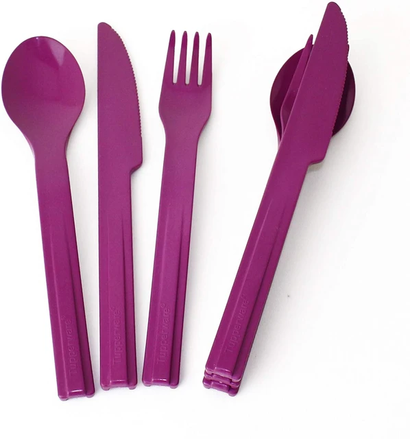 TUPPERWARE To Go Picnic Cutlery Set Turquoise Knife + Fork + Spoon + B –  ezmarketim