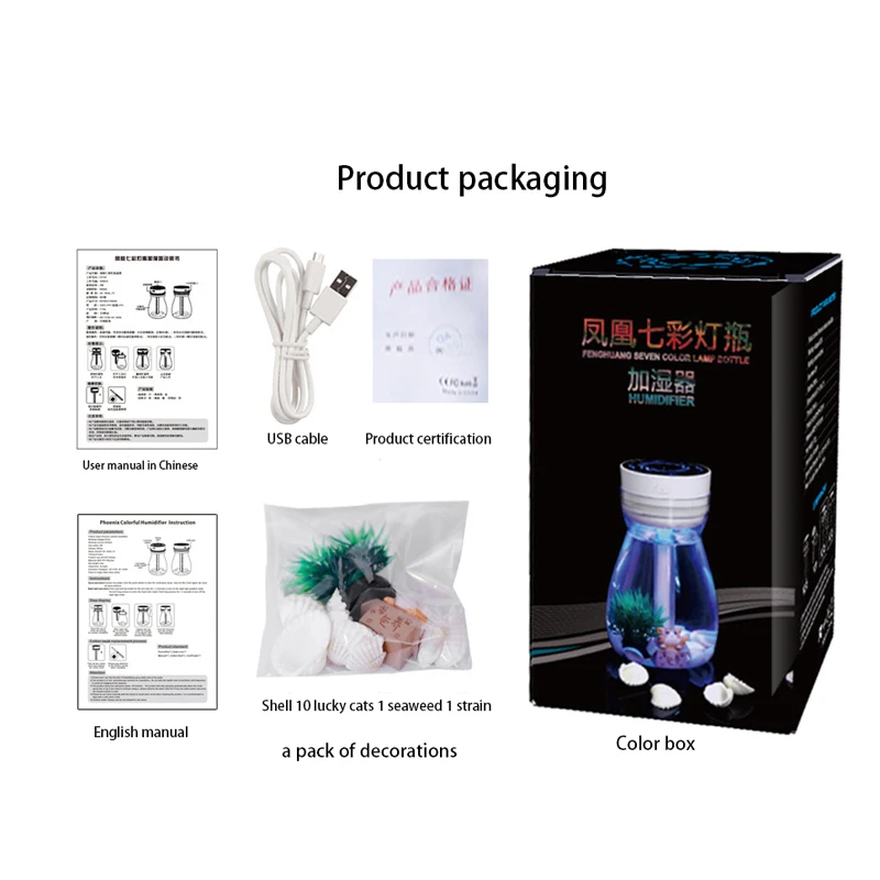 ELOOLE LED Lamp Bulb Air Humidifier For Home&Car USB Ultrasonic Essential Oil Diffuser Atomizer Air Freshener Mist Maker