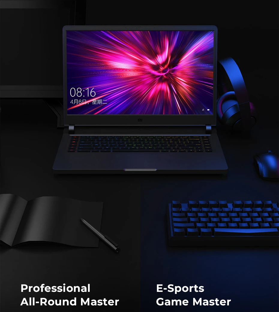 Xiaomi Mi игровой ноутбук 15,6 дюймов обновления i5 8G/i7 16G DDR4 1 ТБ SSD GTX1660Ti/RTX2060 NVIDIA 6 ГБ DDR6 144 Гц компьютер