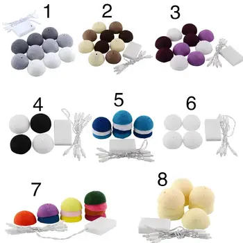 

LED Cotton Ball Lights LED String Light Decor for Ball Party Ivory White