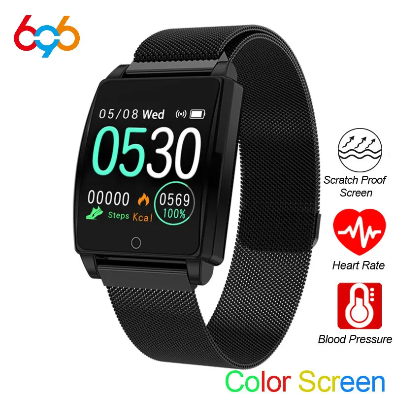 

696 AK18 Smart Bracelet Heart Rate Bracelet Blood Pressure Smart Watch Fitness Tracker Waterproof Color Screen Sports Wirstwatch