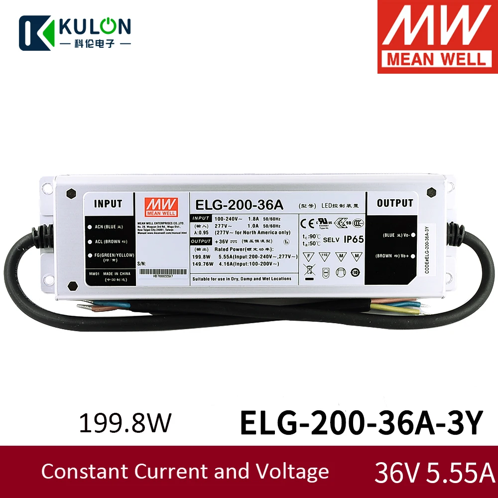 Convertidor DC-DC 6-36V//2-30V 1500mA controlador de LED de Corriente Constante Mean Well RoHS