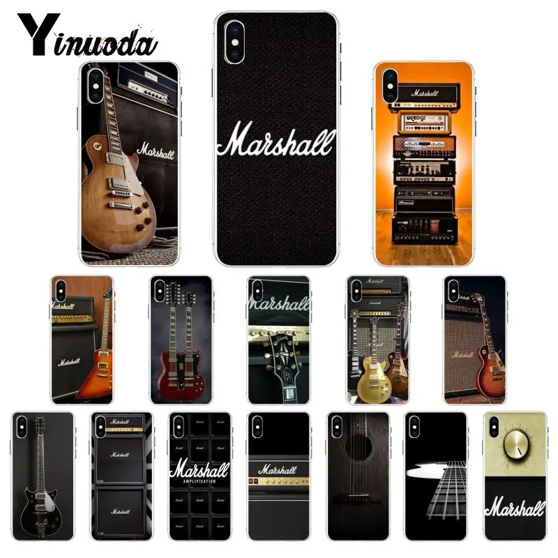 Yinuoda гитарный усилитель marshall DIY окрашенный чехол для телефона iPhone 8 7 6 6S X XS MAX 5 5S SE XR