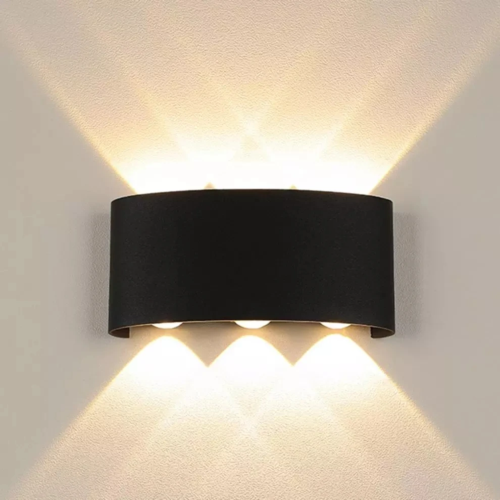 Lampada Da Parete Nordica Ip65 Led Alluminio Outdoor Up Down Applique Moderne Per Scale Domestiche Camera Da Letto Comodino Illuminazione Del Bagno