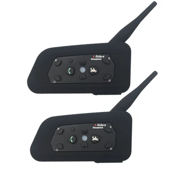 

2018 New 1200m Full Duplex Communication Headset 4 Riders Talking for Football Referee Judge Biker Wireless BT Intercom