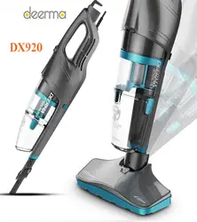Deerma DX920 2 в 1 ручной пылесос с низким уровнем шума легкий со стальным фильтр для очистки воздуха от пыли аспиратор машина