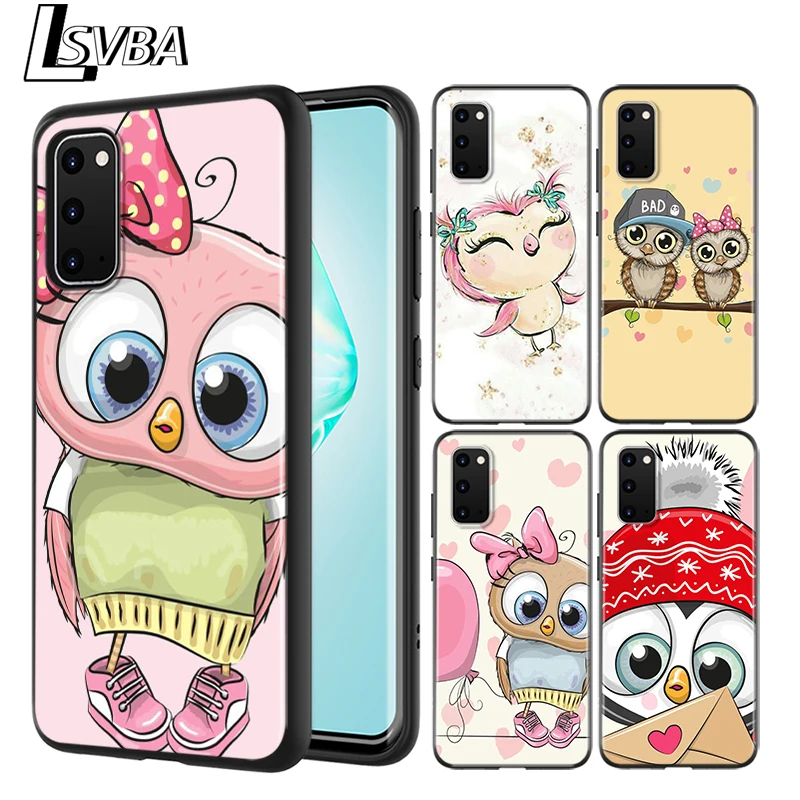 fashion cartoon owl For Samsung Galaxy A01 A11 A22 A12 A21 A21S A31 A41 A42 A51 A71 A32 A52 A72 A02S Soft Phone Case | Мобильные