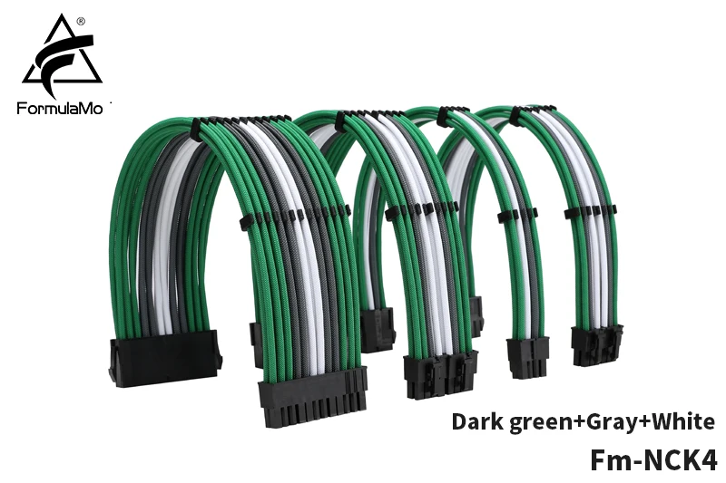 FormulaMod Fm NCK4 Мощность удлинитель комплект Комбинации Цвет 18AWG ATX24Pin + PCI E8/6Pin CPU8Pin для