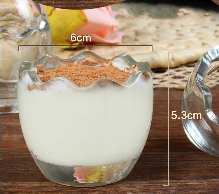 Бессвинцовая стеклянная чашка для яиц, чашка для йогурта, инструмент для выпечки, форма для пуддинга, оригинальная стеклянная бутылка, кружка для кофе и молока