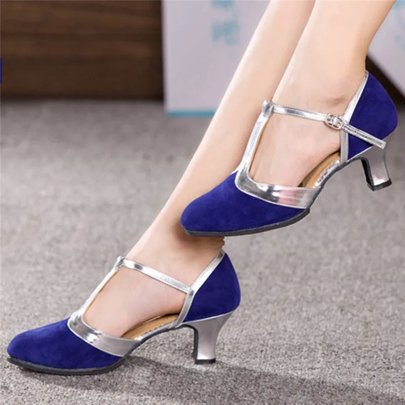 Women's Ballroom Tango Latin Salsa Dancing Shoes Sequins Shoes Social Dance Shoe #2G29  (12)