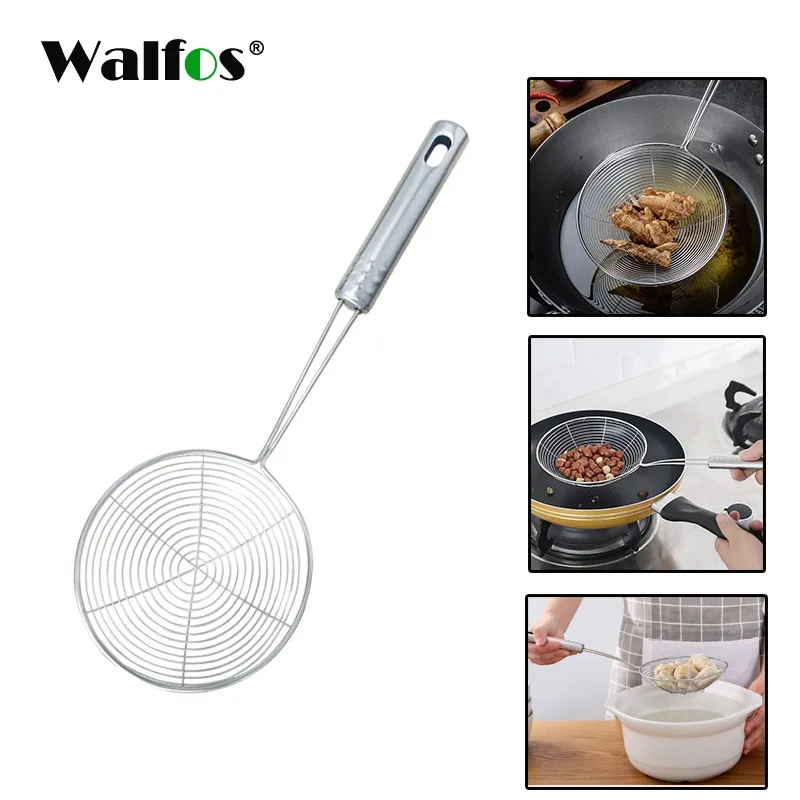 WALFOS Новый сита для мульти функциональный фильтр ложка Еда Кухня масло жарки