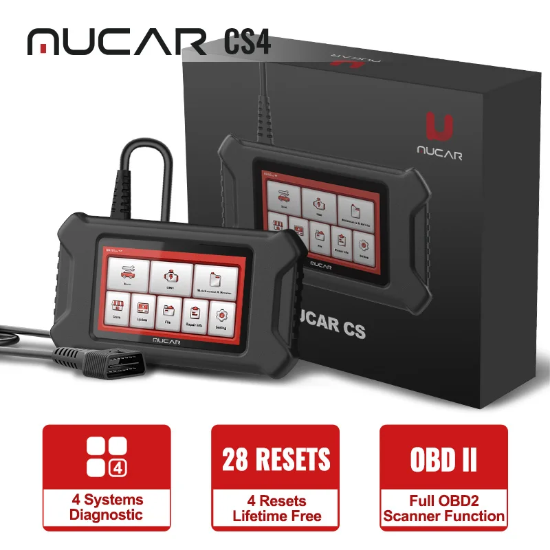 THINKCAR MUCAR CS4 OBD2 масло сканера/EPB/SAS/TPMS сбрасывается в течение всего срока службы