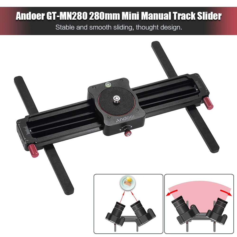 Andoer GT MN280 280 мм Мини Ручной трек слайдер для смартфона GoPro следить за фокусом