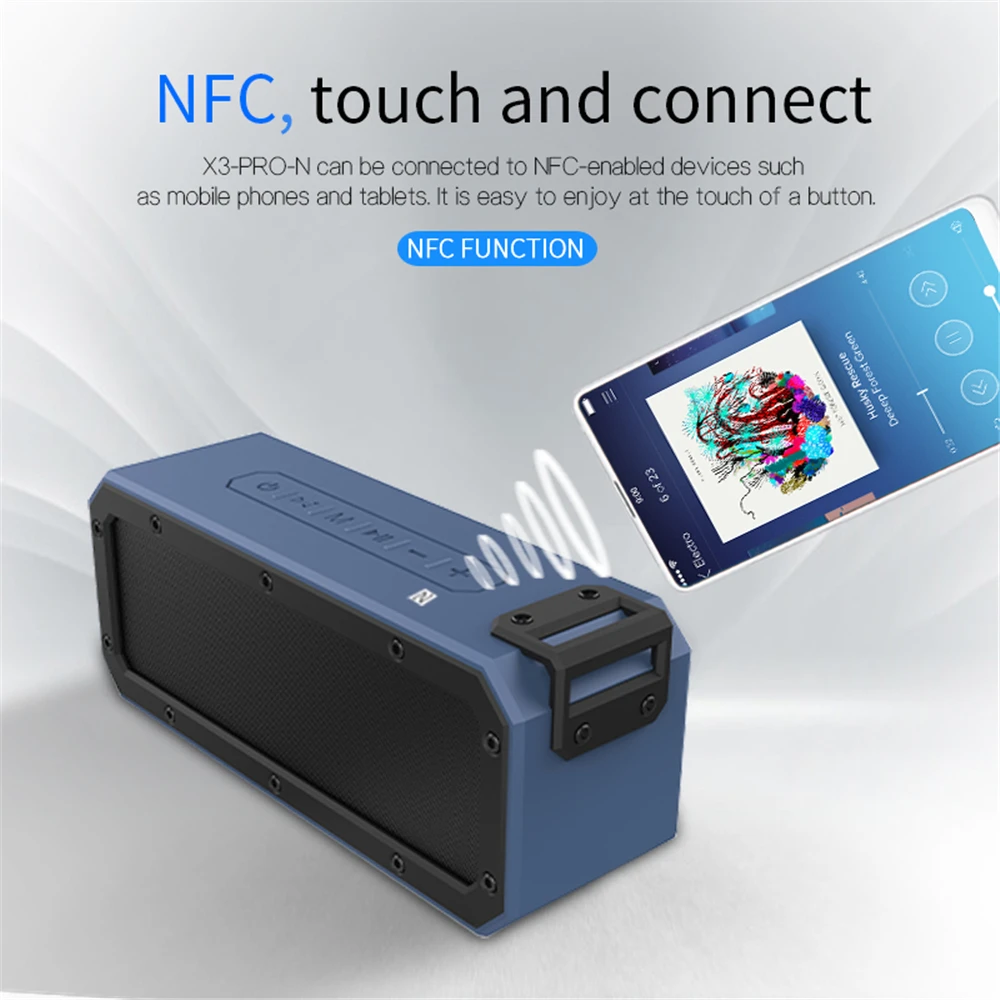 Cyboris 7,4 в 40 Вт 6600 мАч IP67 водонепроницаемый портативный NFC Беспроводной TWS Bluetooth сабвуфер бас динамик аудио DSP звук с TF микрофоном