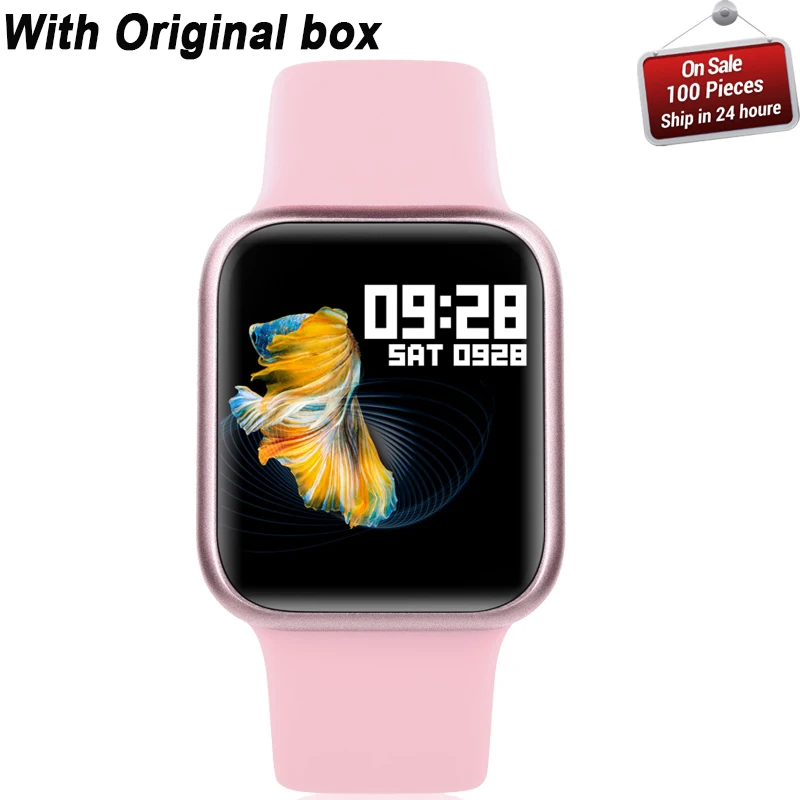 P90 Смарт часы для женщин и мужчин Smartwatch IP68 водонепроницаемые спортивные часы Полный сенсорный фитнес-трекер для измерения сердечного ритма браслет pk P70 P80 - Цвет: Розовый