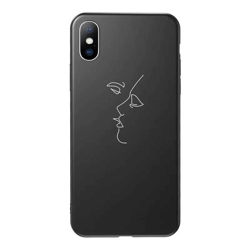 USLION чехол для телефона с буквенным принтом для iPhone X XS XR 11 Pro Max, чехол с сердечком, Мягкий ТПУ силиконовый чехол s для iPhone 8 7 6 6s Plus - Цвет: AC7723
