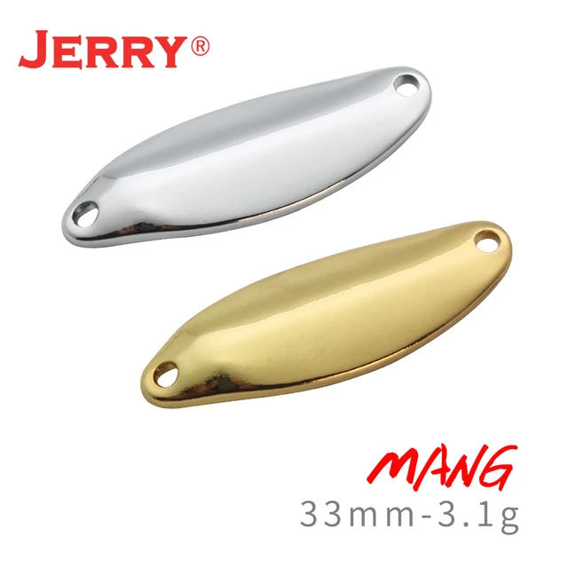 Jerry Unpainted Fishing Spoons Blank Body Metal Lures Lake Area Trout Pike  Blinkers Spinner