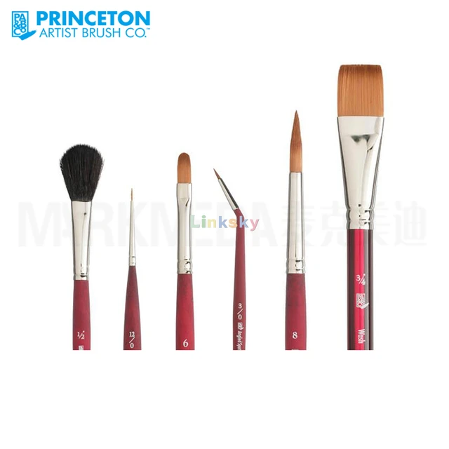 Princeton Mixed-Media Brushes for Acrylic, Oil, Watercolor Series 3950,  Unique Blend of Multiple Synthetic Filaments