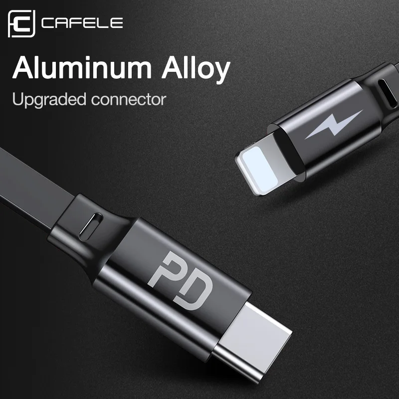 CAFELE PD кабель для быстрой зарядки для iphone 11 XR pro max USB C Lightning кабели для iphone XR 8 7 Plus кабель для зарядки
