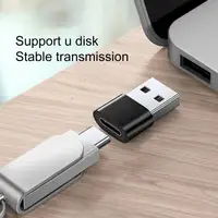 Type-C OTG Adapter Connector Fast Charging Aluminum Alloy USB to Type-C Converter for Laptop PC Computer