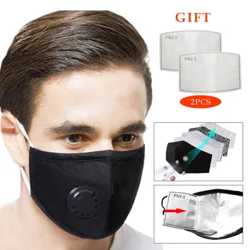 

Fashion Reusable Mask Anti Dust Face Mask Children Adult PM2.5 Anti Fog Respirator Valve Thicken Layers Design Masks