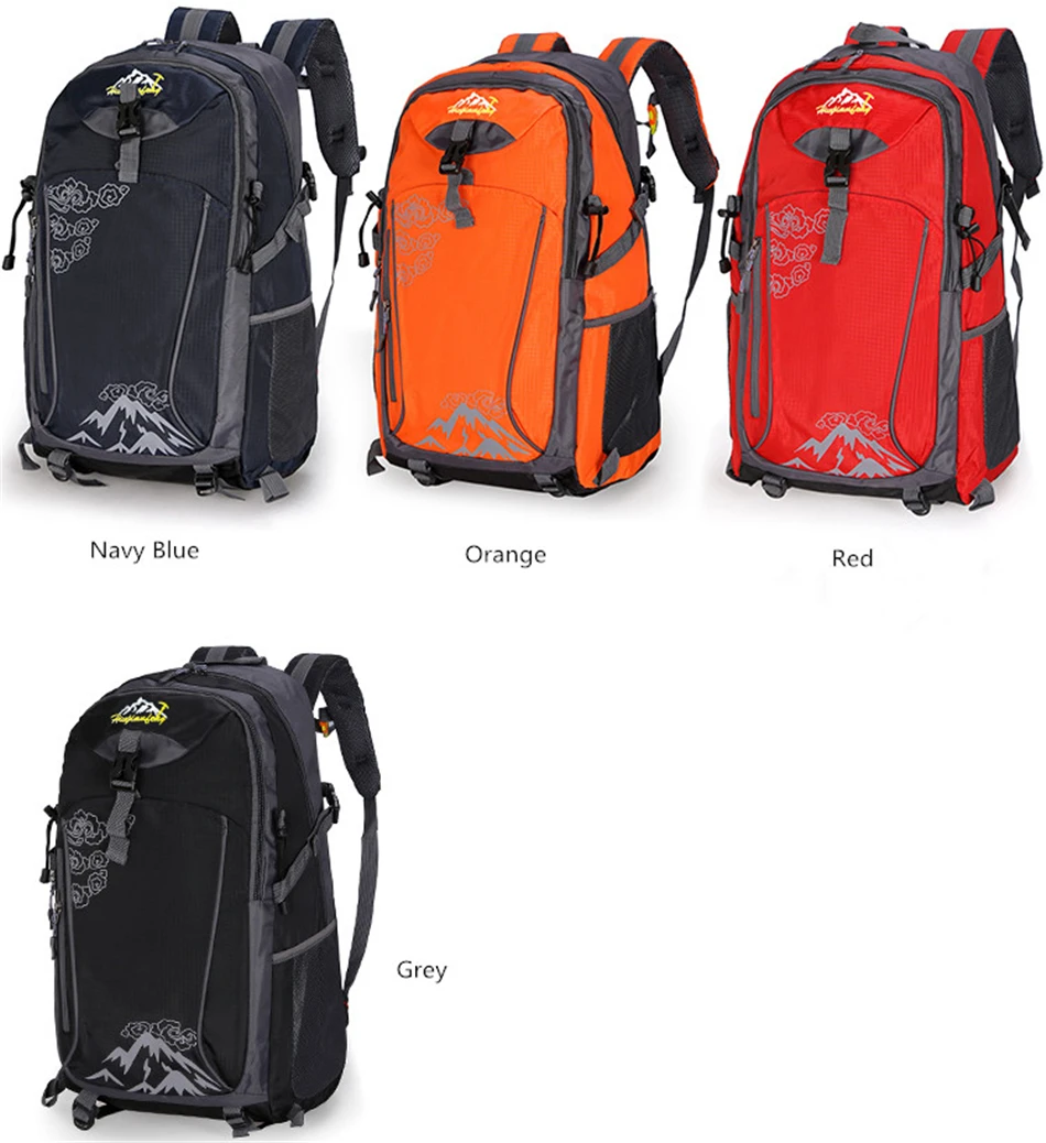 Outdoor Travel Camping Backpack Men Women Softback Nylon Mountaineering Hiking Backpacks Waterproof Larger Capacity Sports Bags